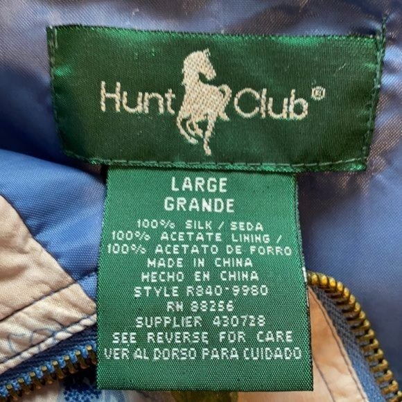 Vintage Hunt Club Silk Floral Track Jacket: Size Large - Picture 4 of 9